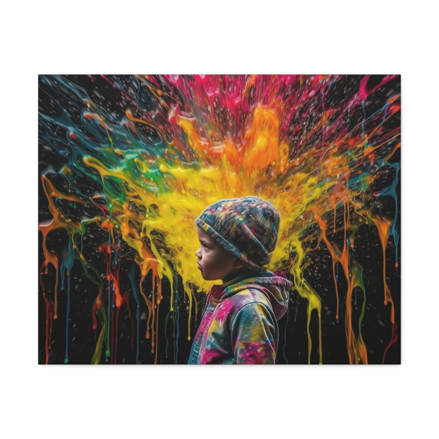 Canvas Gallery Wraps Kid Color Rain 3