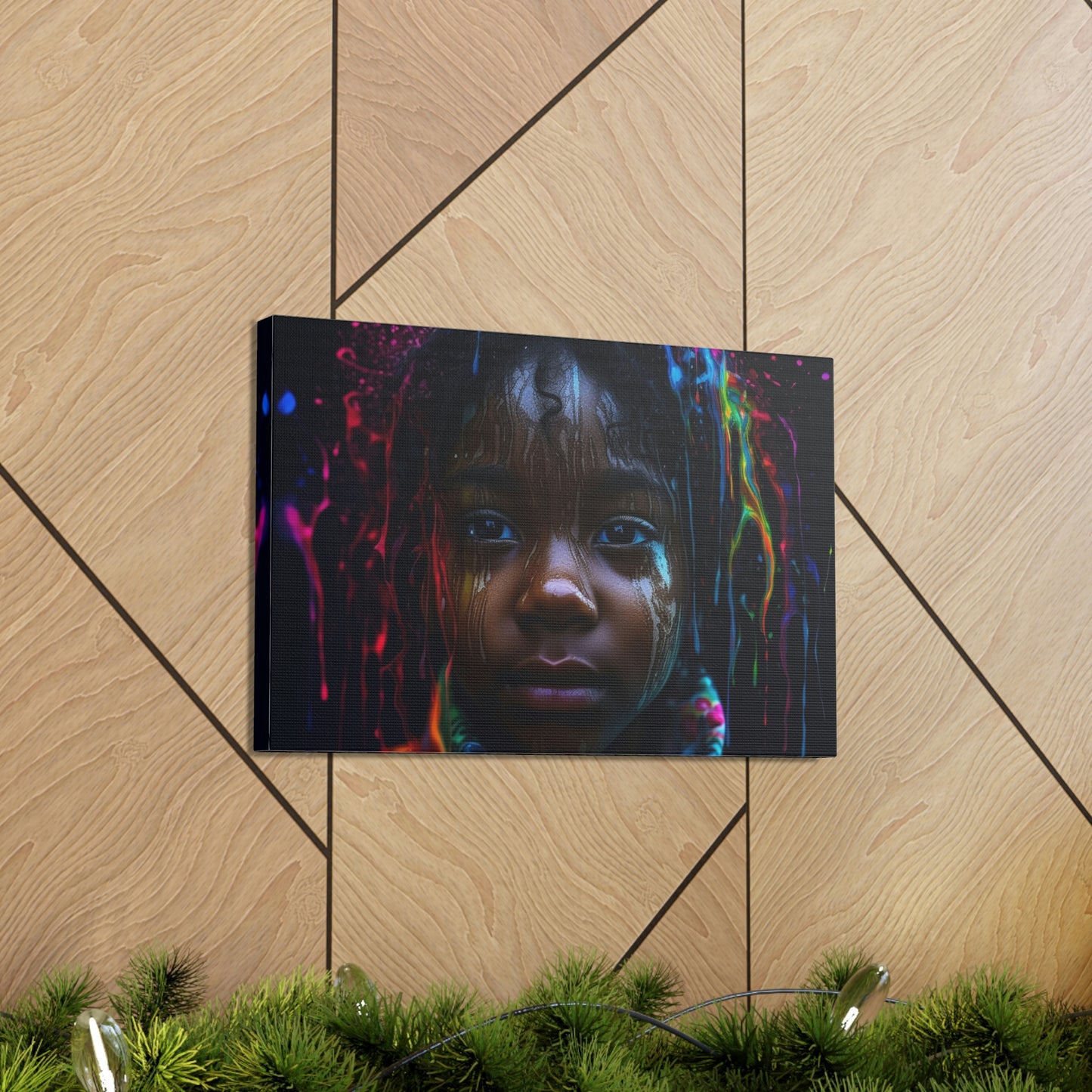 Canvas Gallery Wraps Kid Color Rain 4