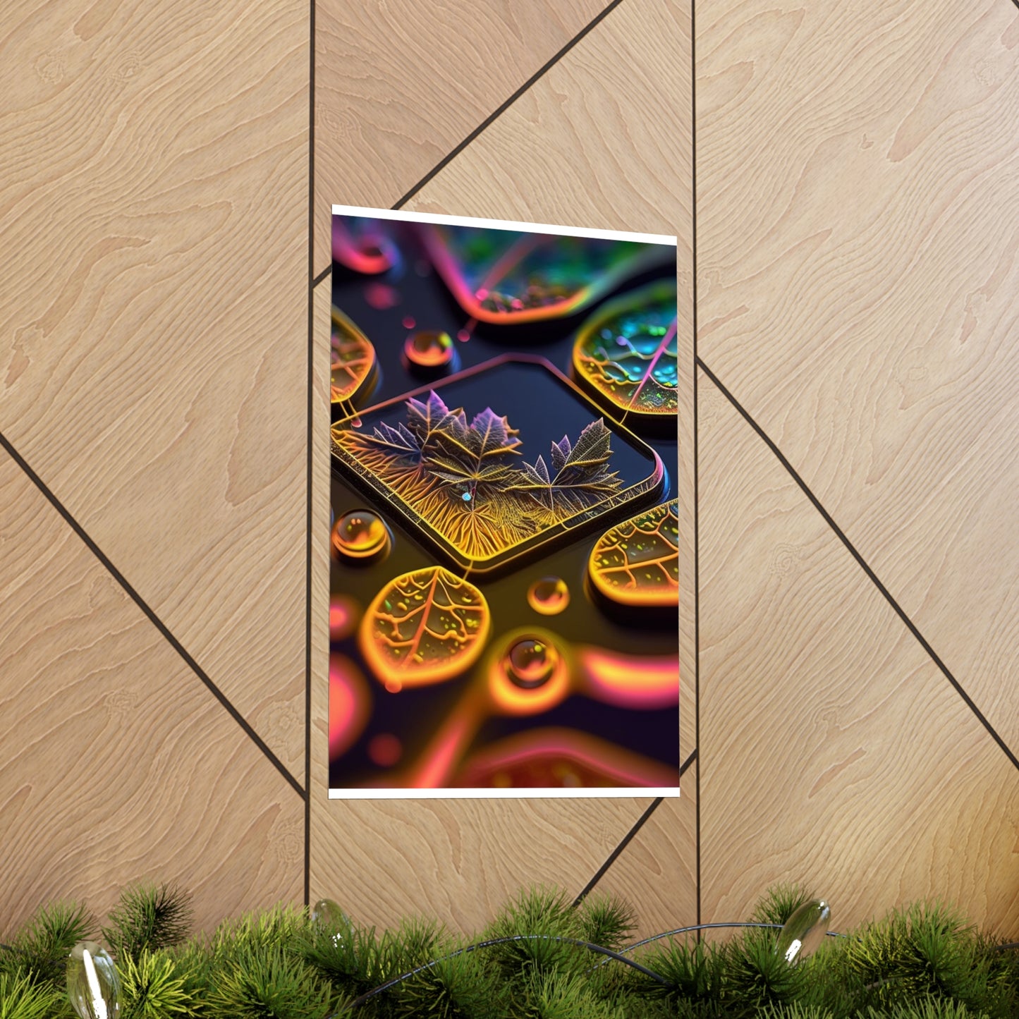 Premium Matte Vertical Posters Macro Florescent 4