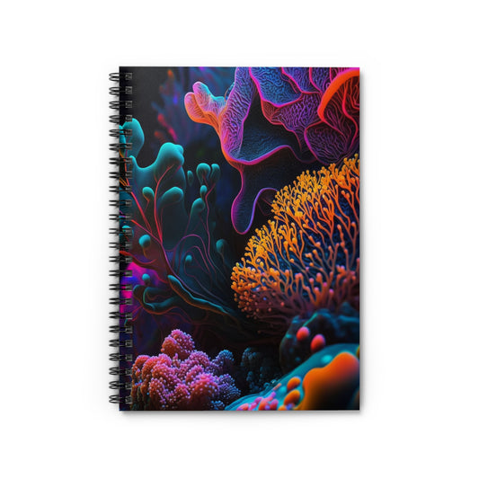 Spiral Notebook - Ruled Line Ocean Life Macro 2