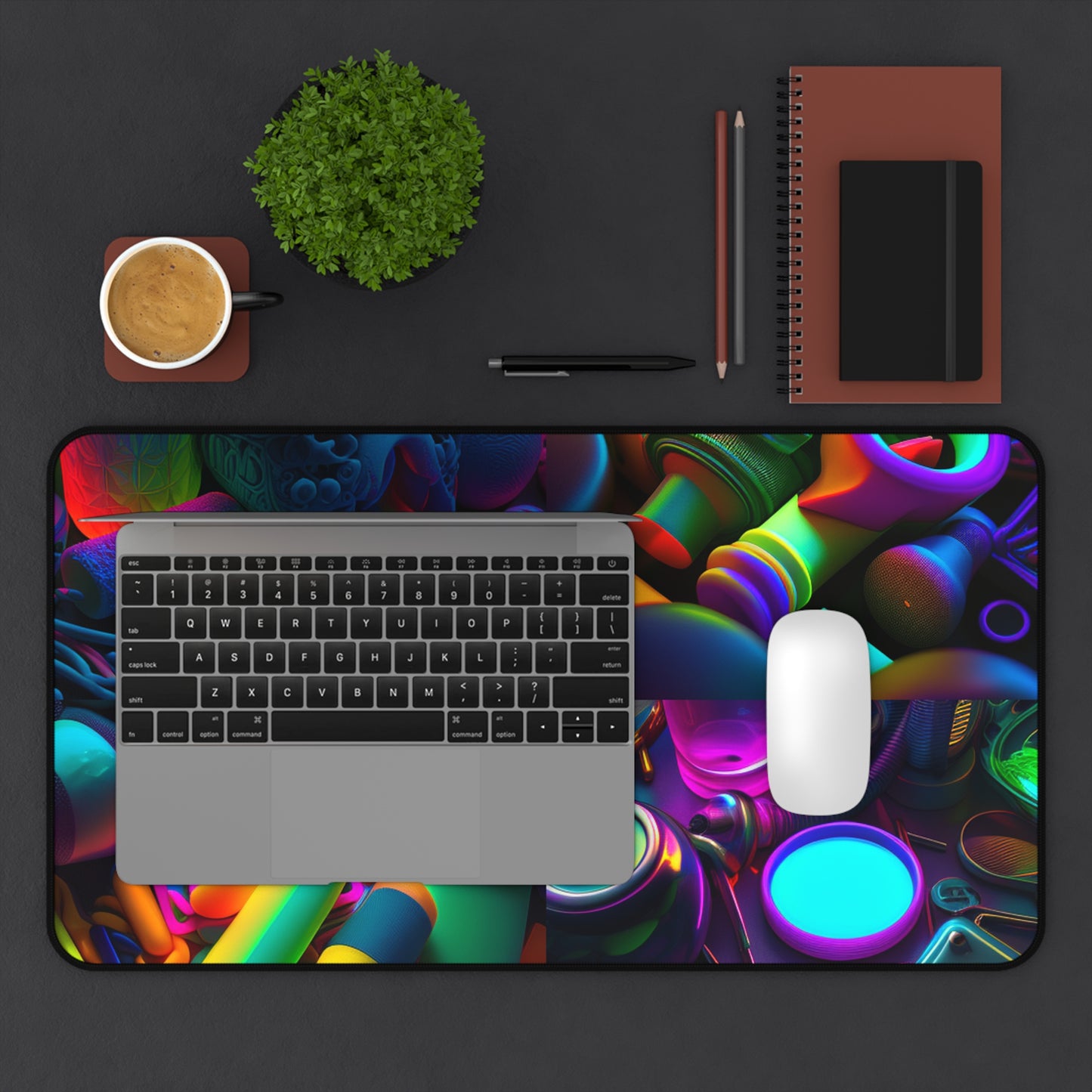 Desk Mat Neon Glow