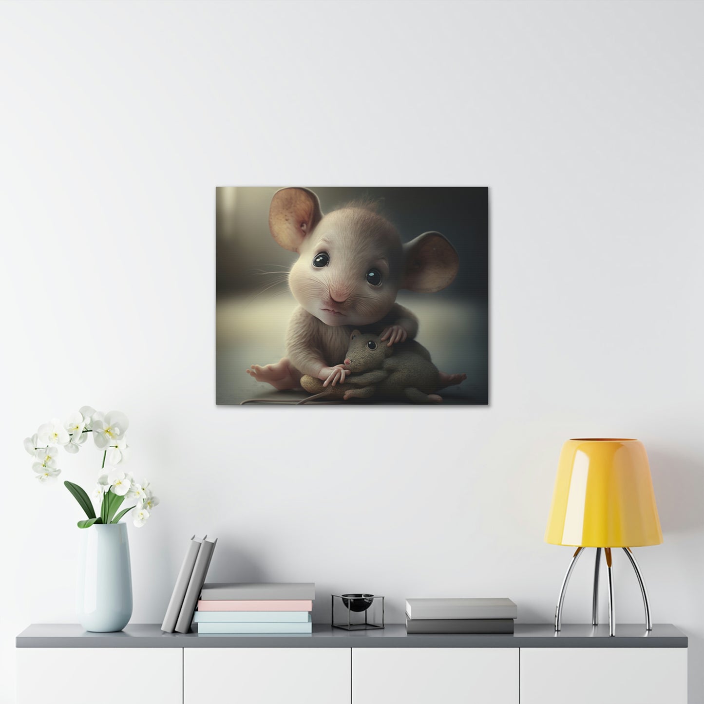 Baby mouse with doll