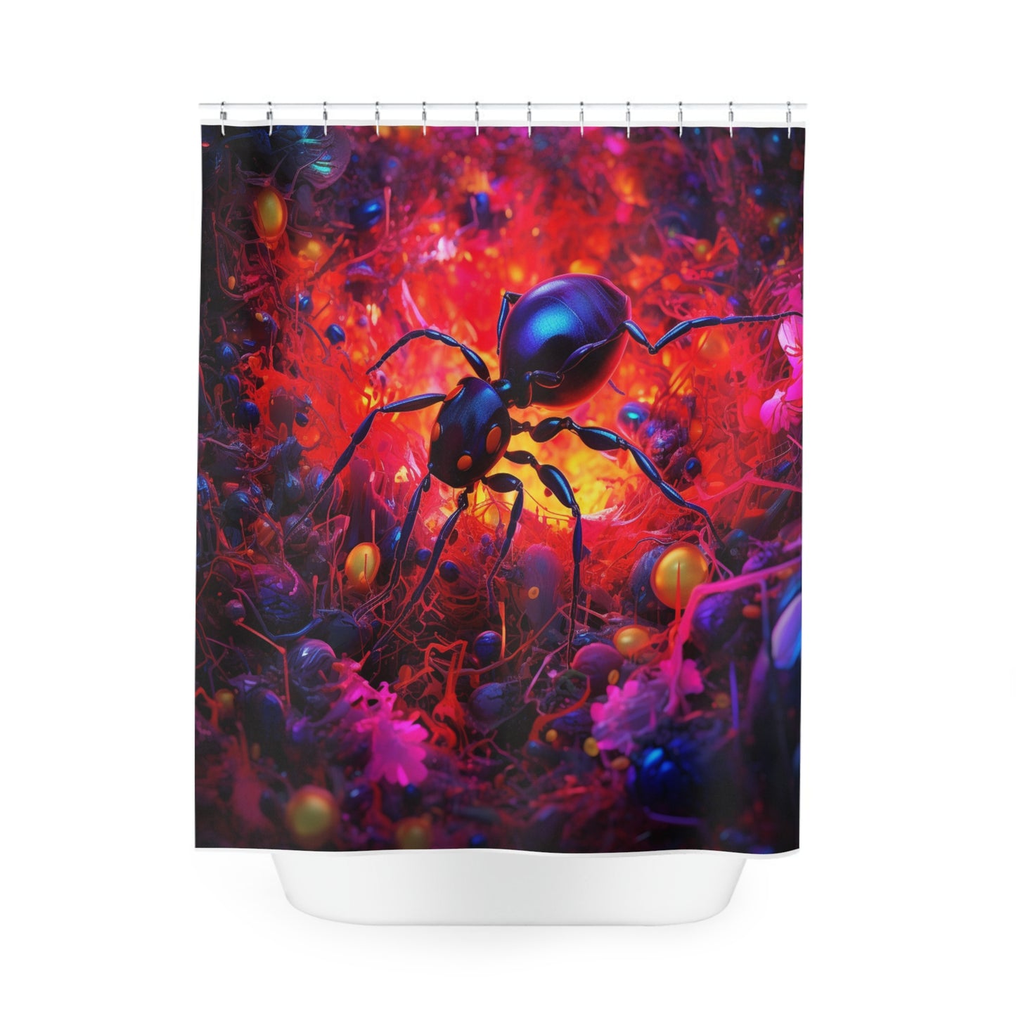 Polyester Shower Curtain Ants Home 1