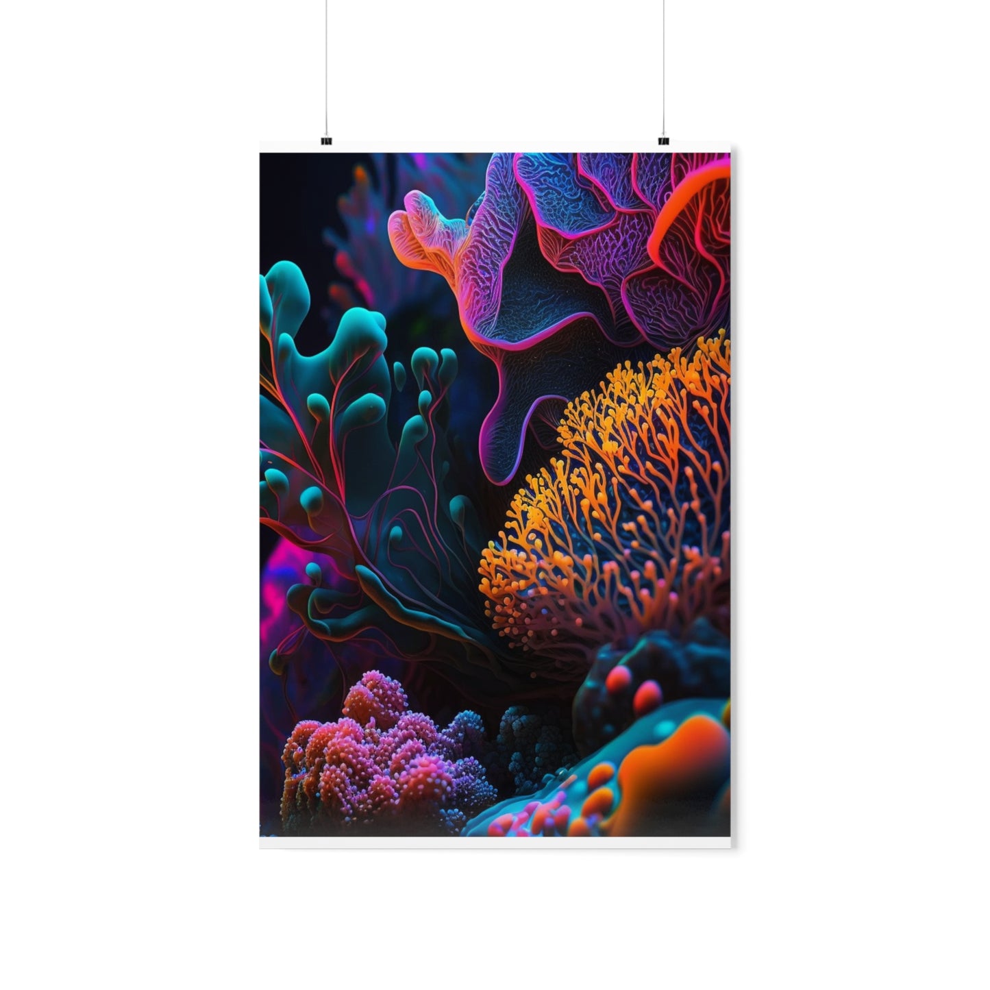 Premium Matte Vertical Posters Ocean Life Macro 2