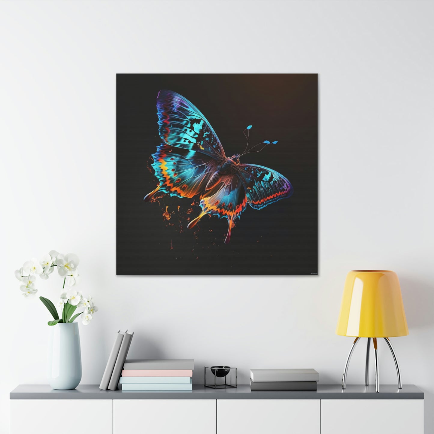 Butterfly florescent glow