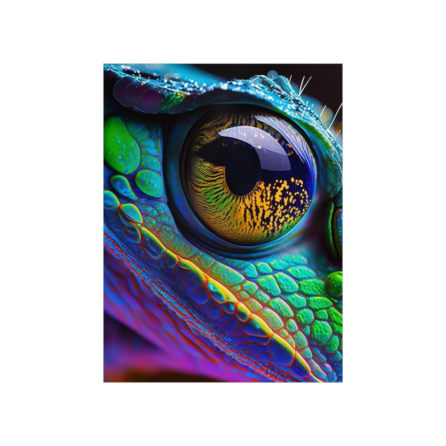 Premium Matte Vertical Posters Macro Eye Photo 4