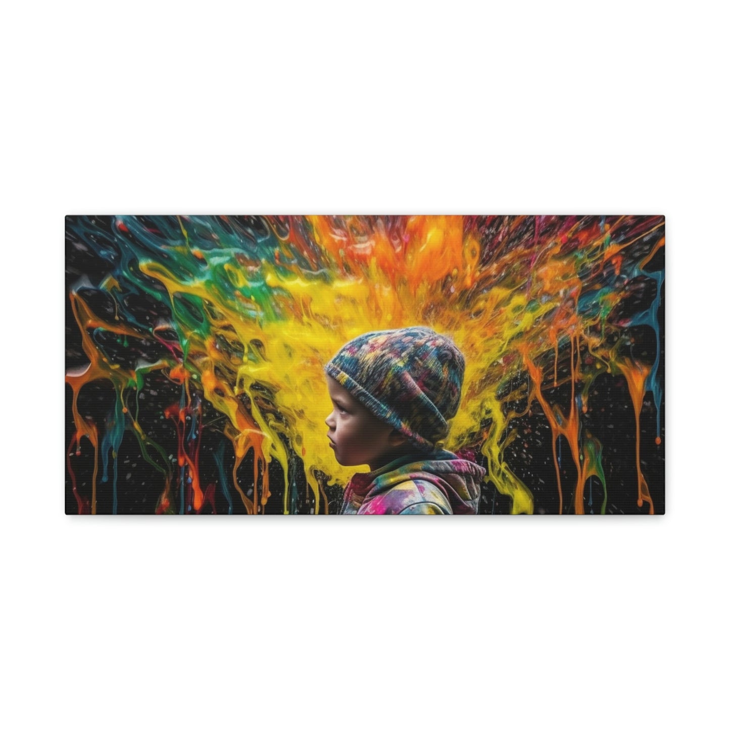 Canvas Gallery Wraps Kid Color Rain 3