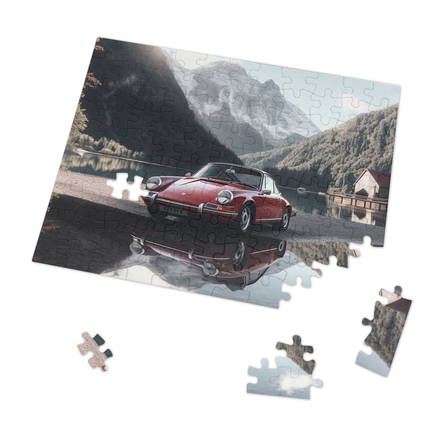 Jigsaw Puzzle (30, 110, 252, 500,1000-Piece) Porsche Lake 4