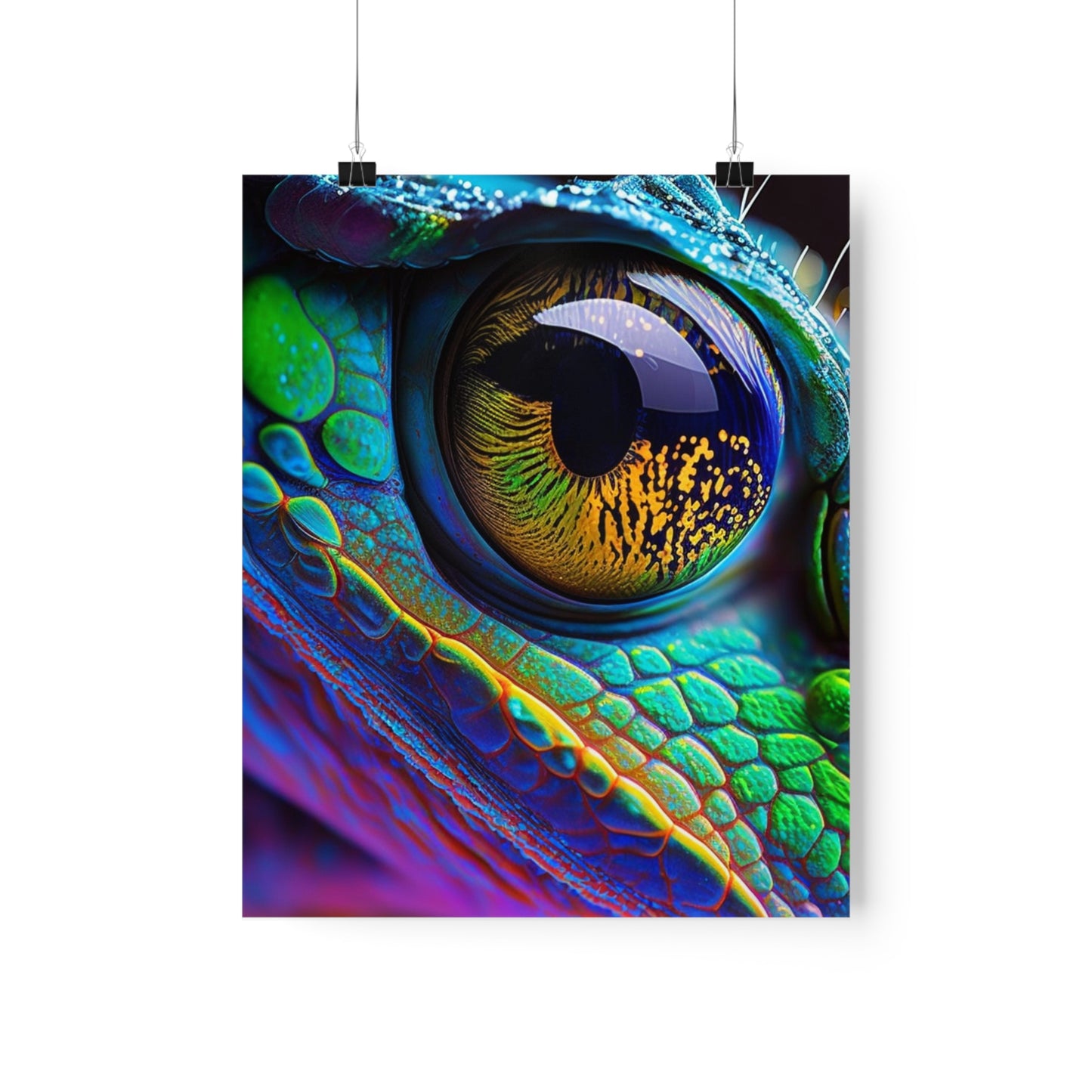 Premium Matte Vertical Posters Macro Eye Photo 4