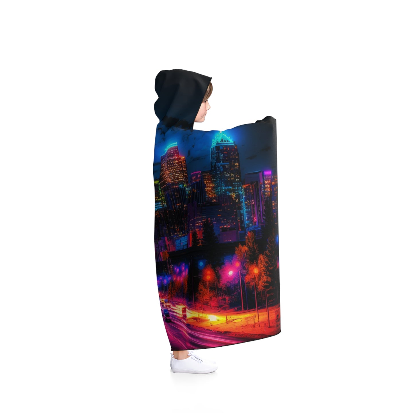 Hooded Blanket Neon Denver 4