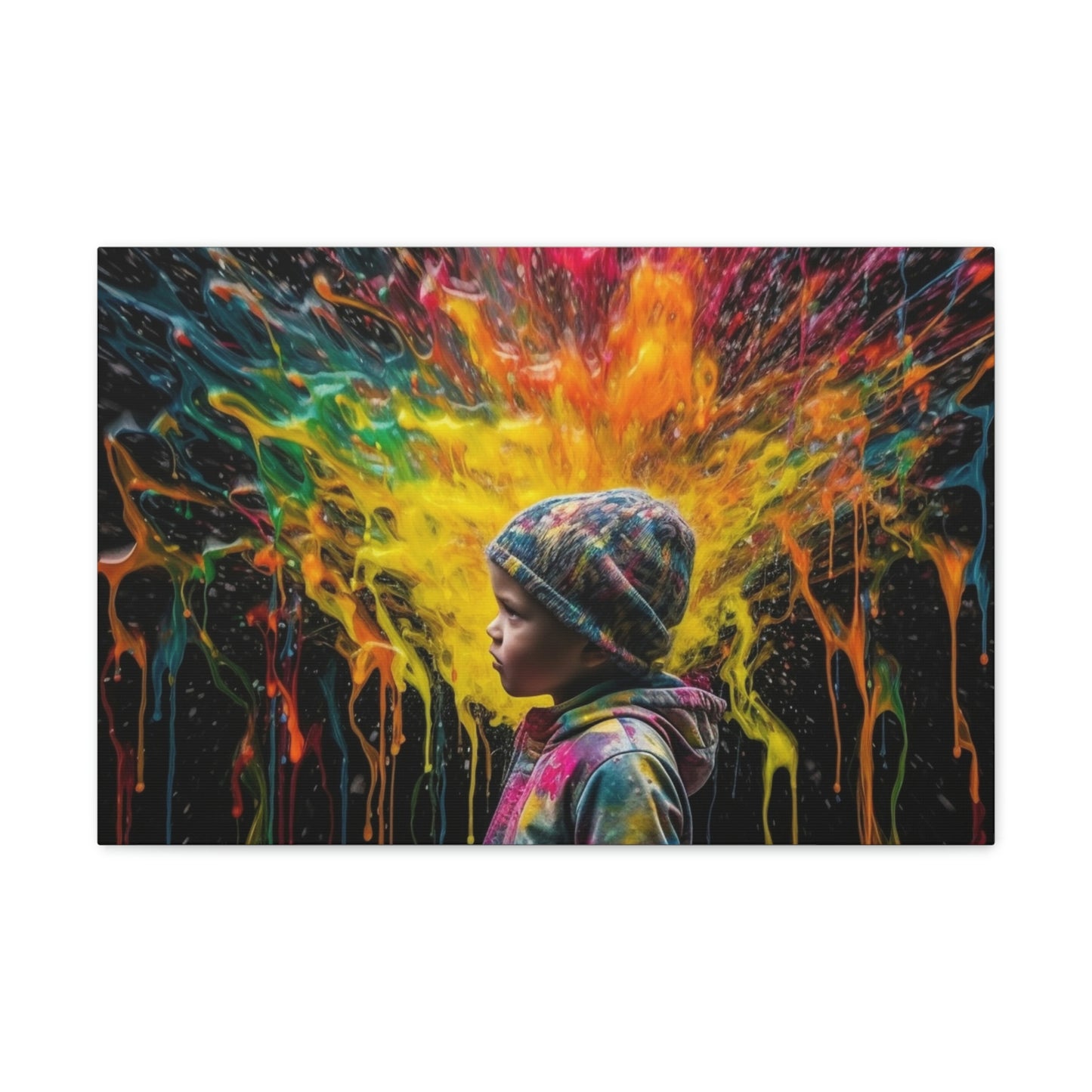 Canvas Gallery Wraps Kid Color Rain 3