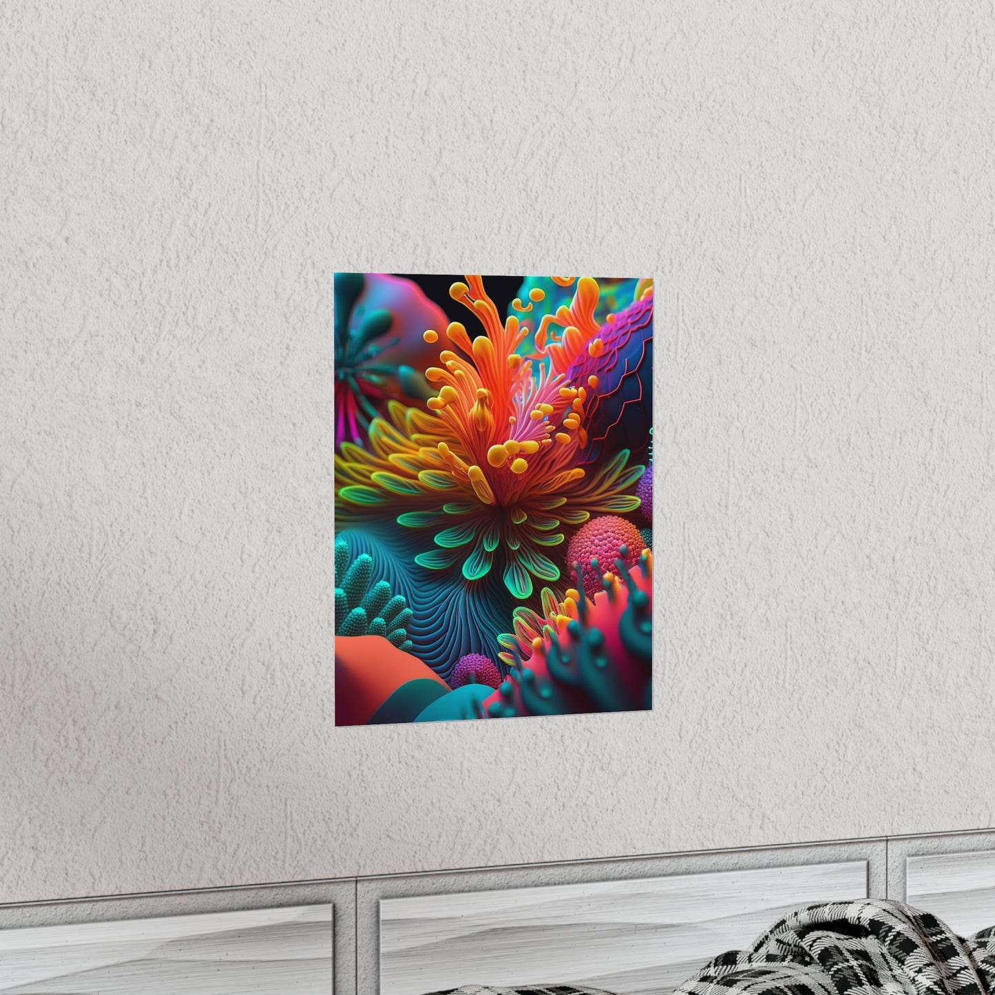 Premium Matte Vertical Posters Ocean Life Macro 3