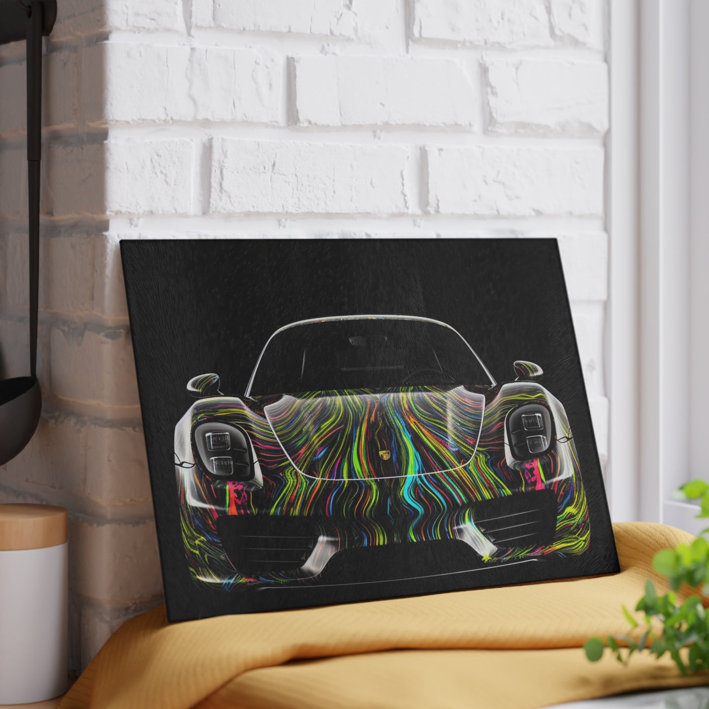 Glass Cutting Board Porsche Line 3