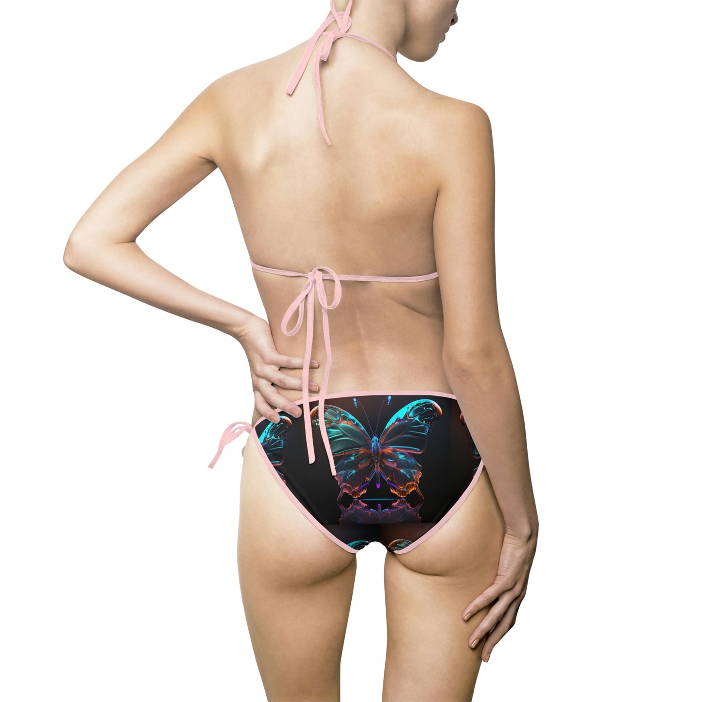 Women's Bikini Swimsuit (AOP) Butterfly Color Neon 1