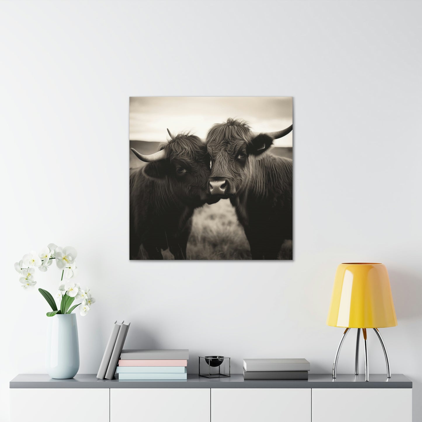 Canvas Gallery Wraps Cow Love 4