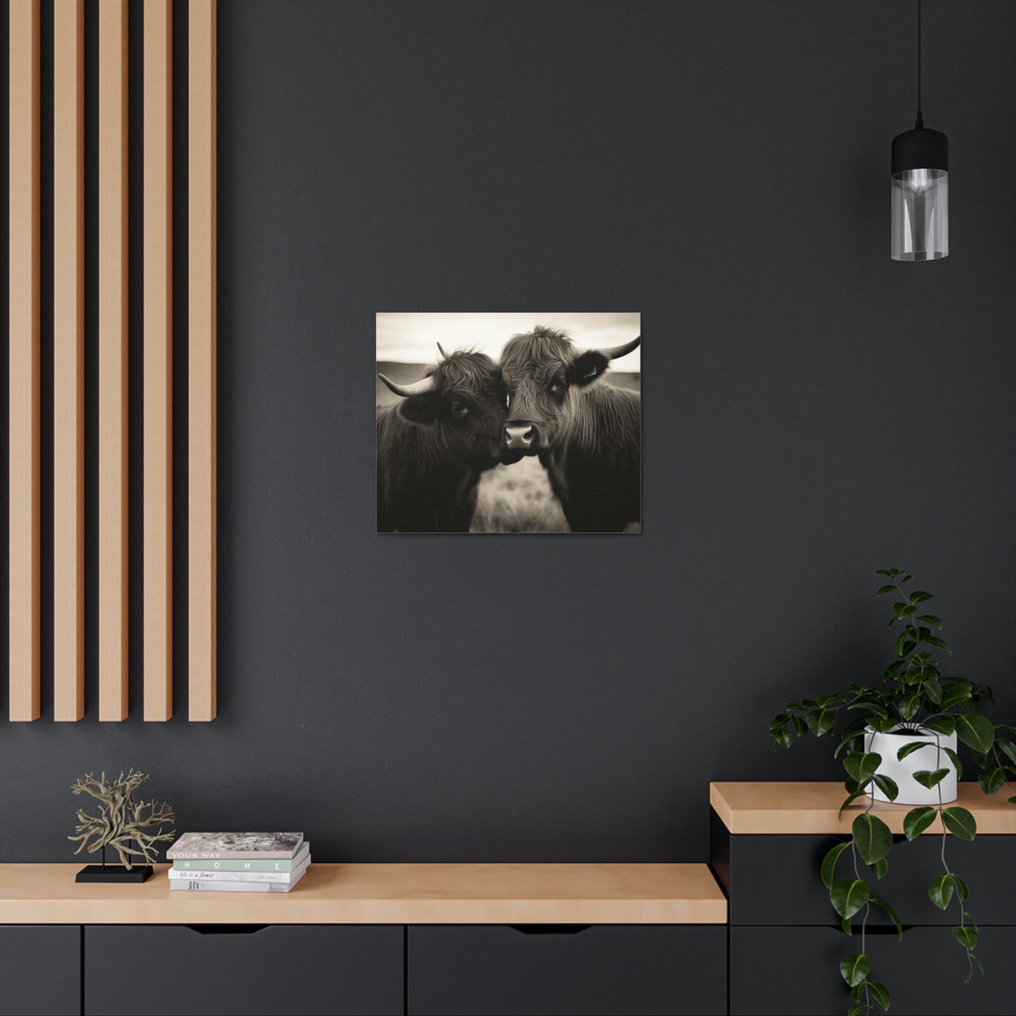 Canvas Gallery Wraps Cow Love 4