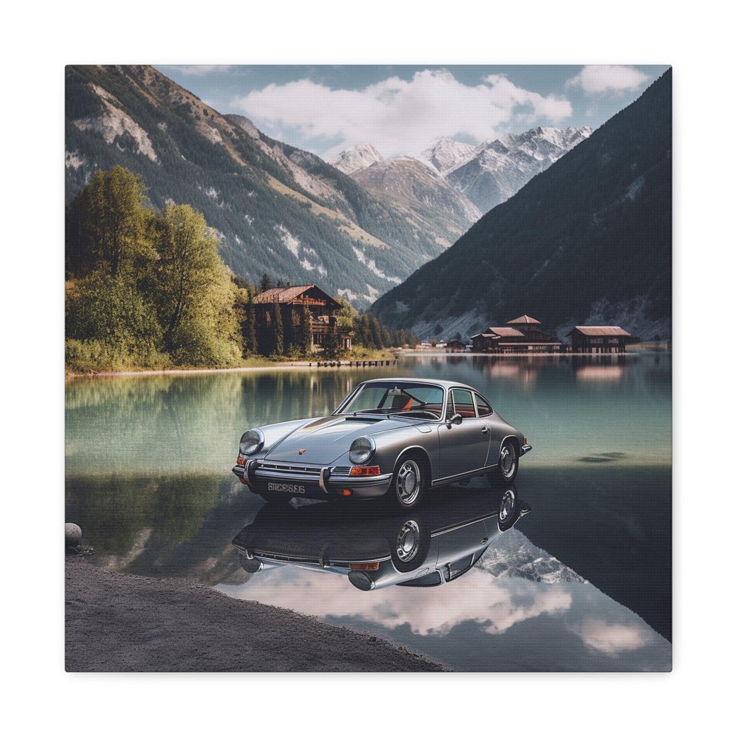 Canvas Gallery Wraps Porsche Lake 2