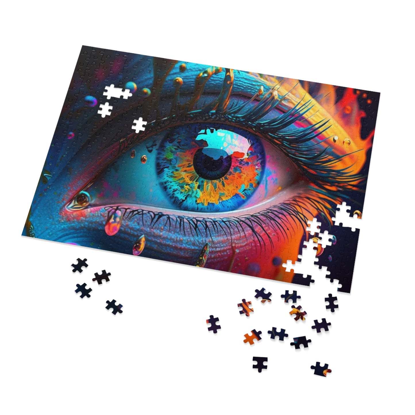 Jigsaw Puzzle (30, 110, 252, 500,1000-Piece) Macro Eye Photo 1