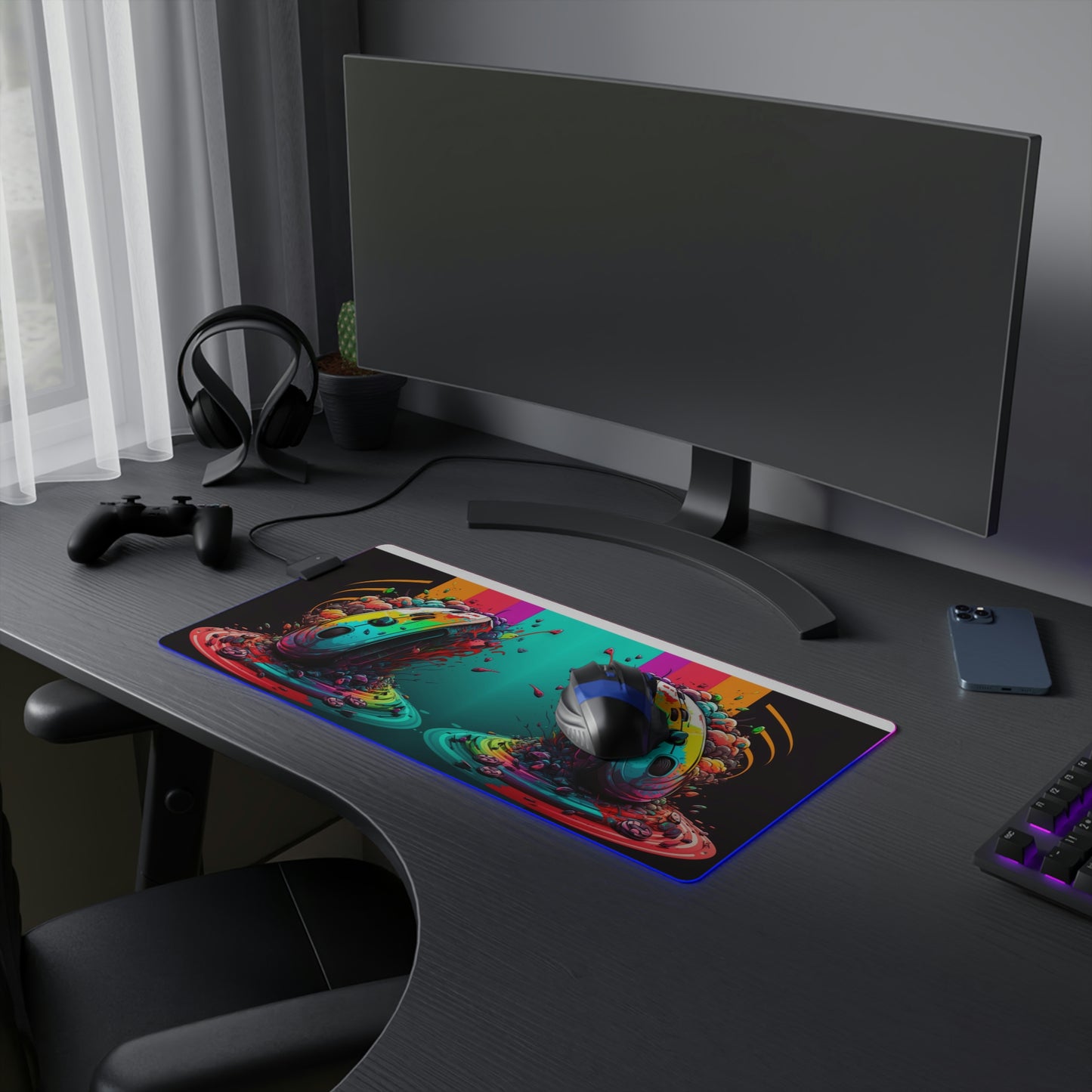 LED Gaming Mouse Pad Gaming Mouse 2