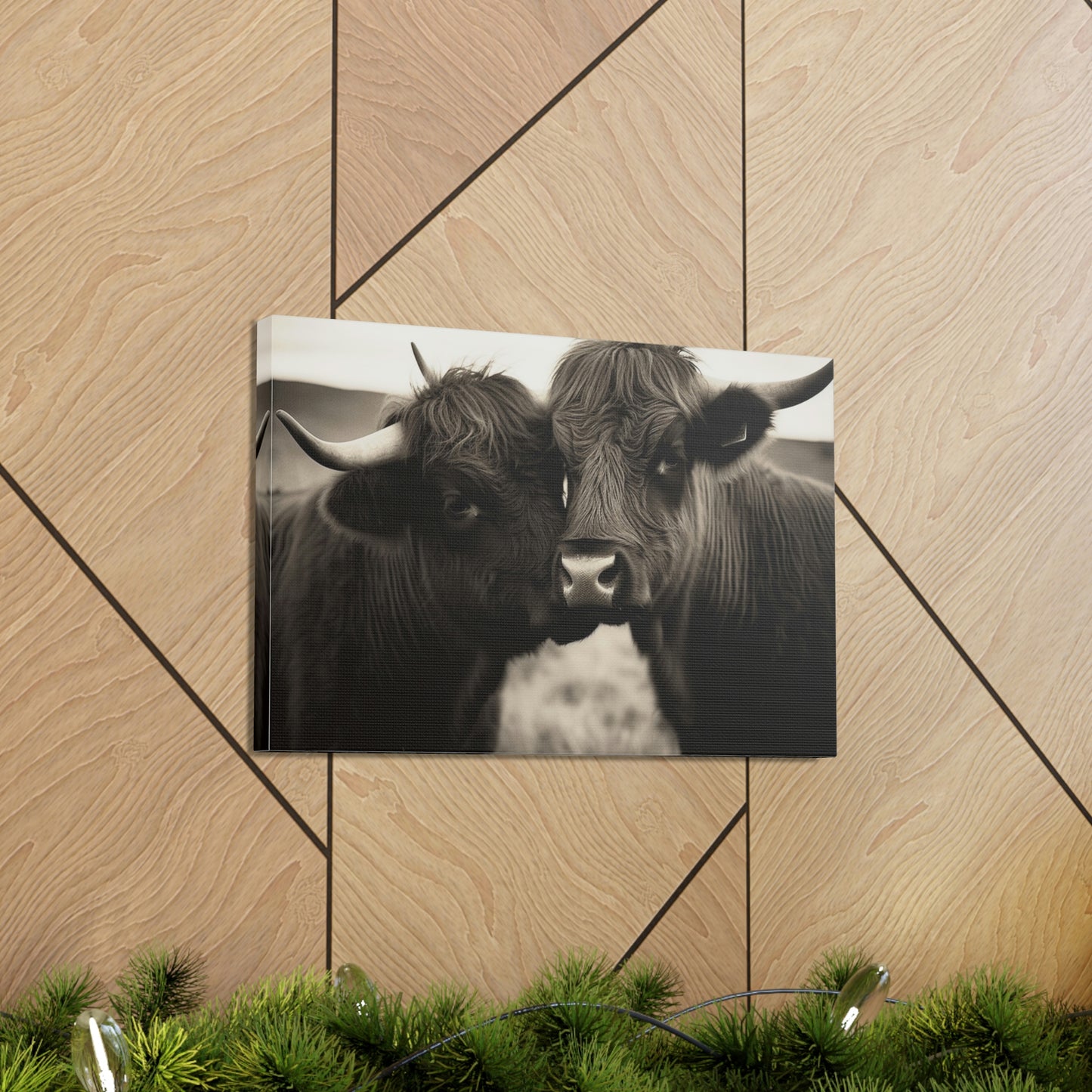 Canvas Gallery Wraps Cow Love 4