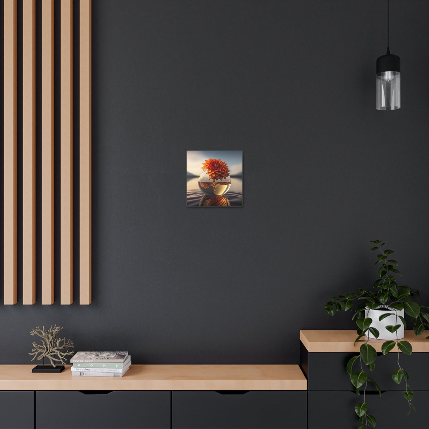 Canvas Gallery Wraps Dahlia Orange 1
