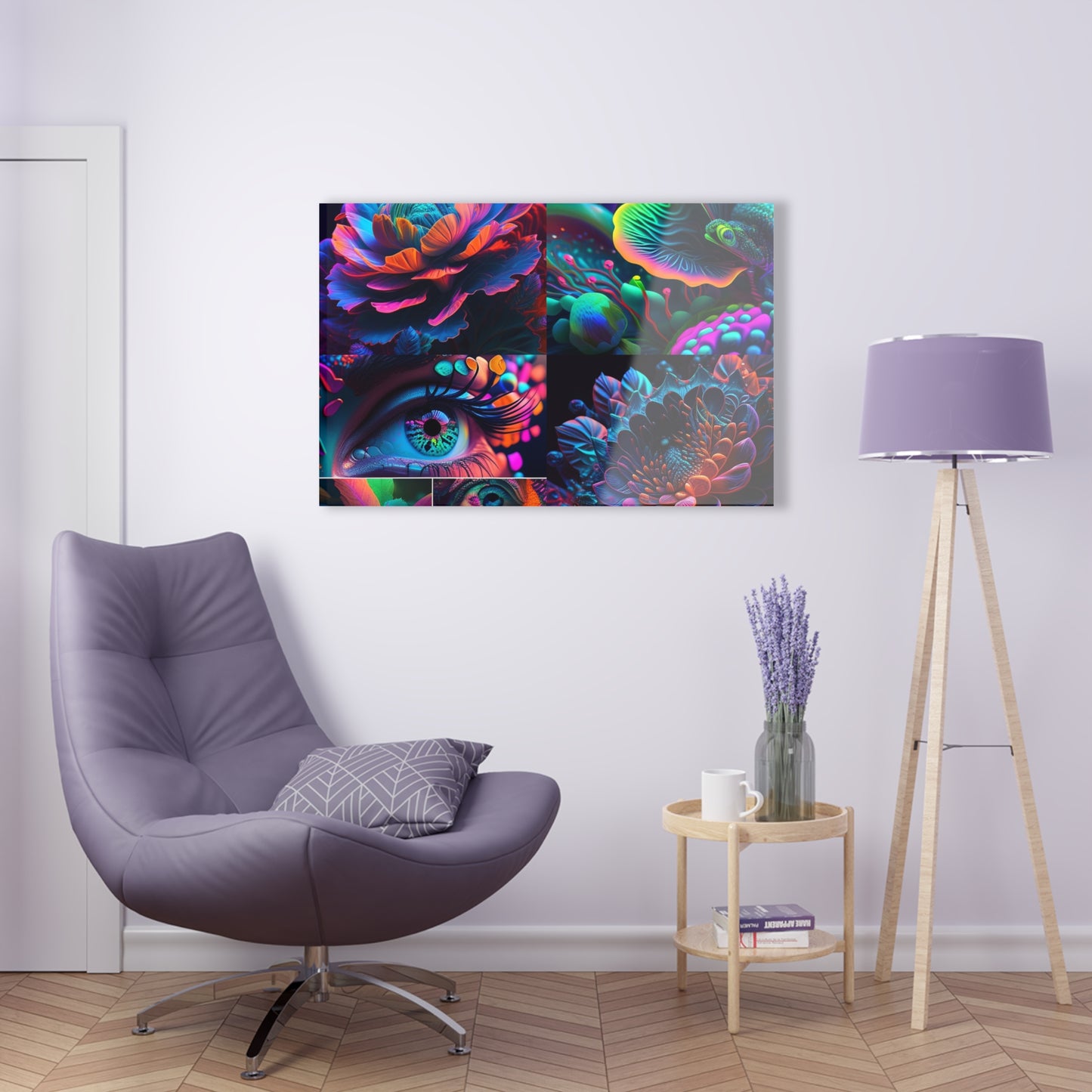 Acrylic Prints Neon Florescent Glow