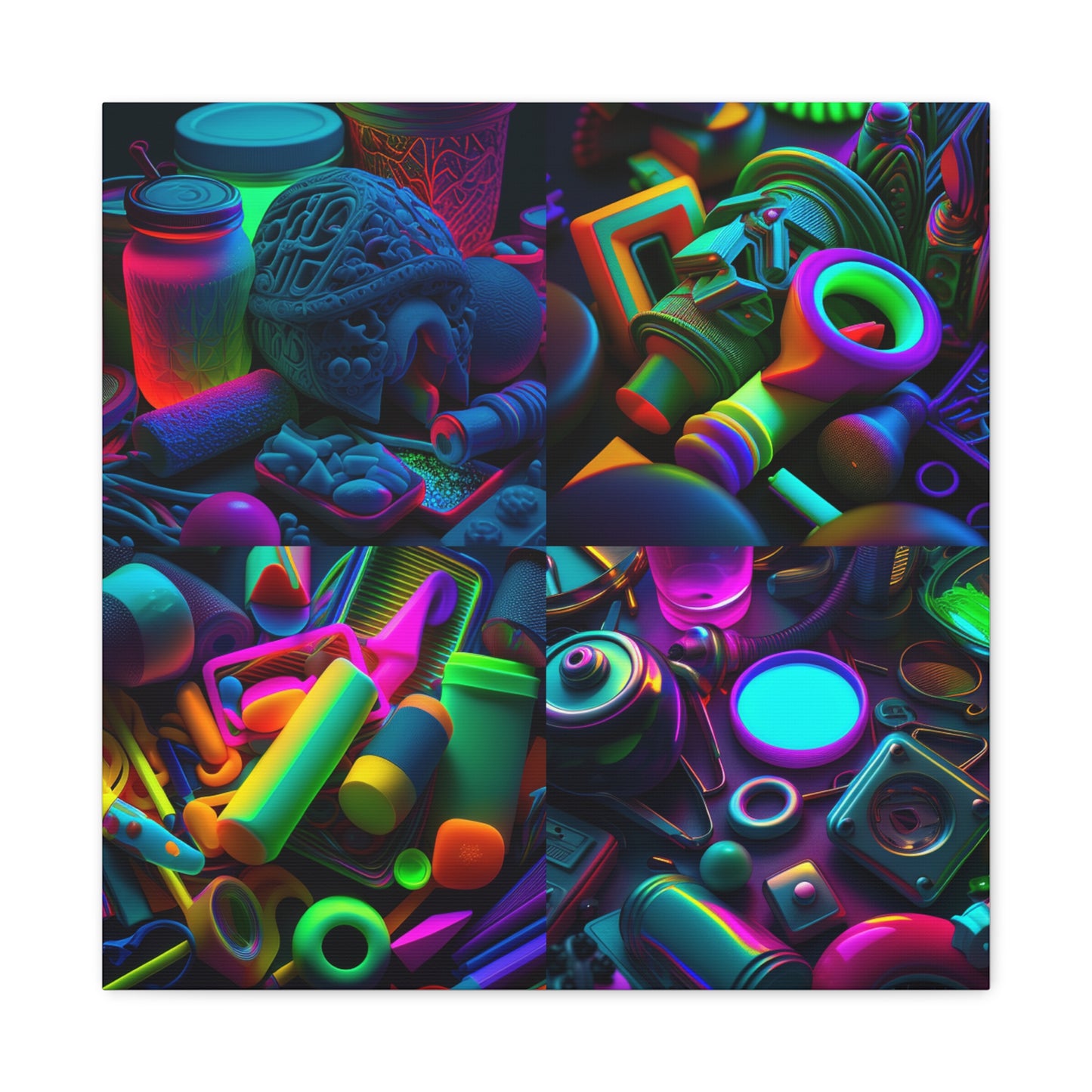 Canvas Gallery Wraps Neon Glow