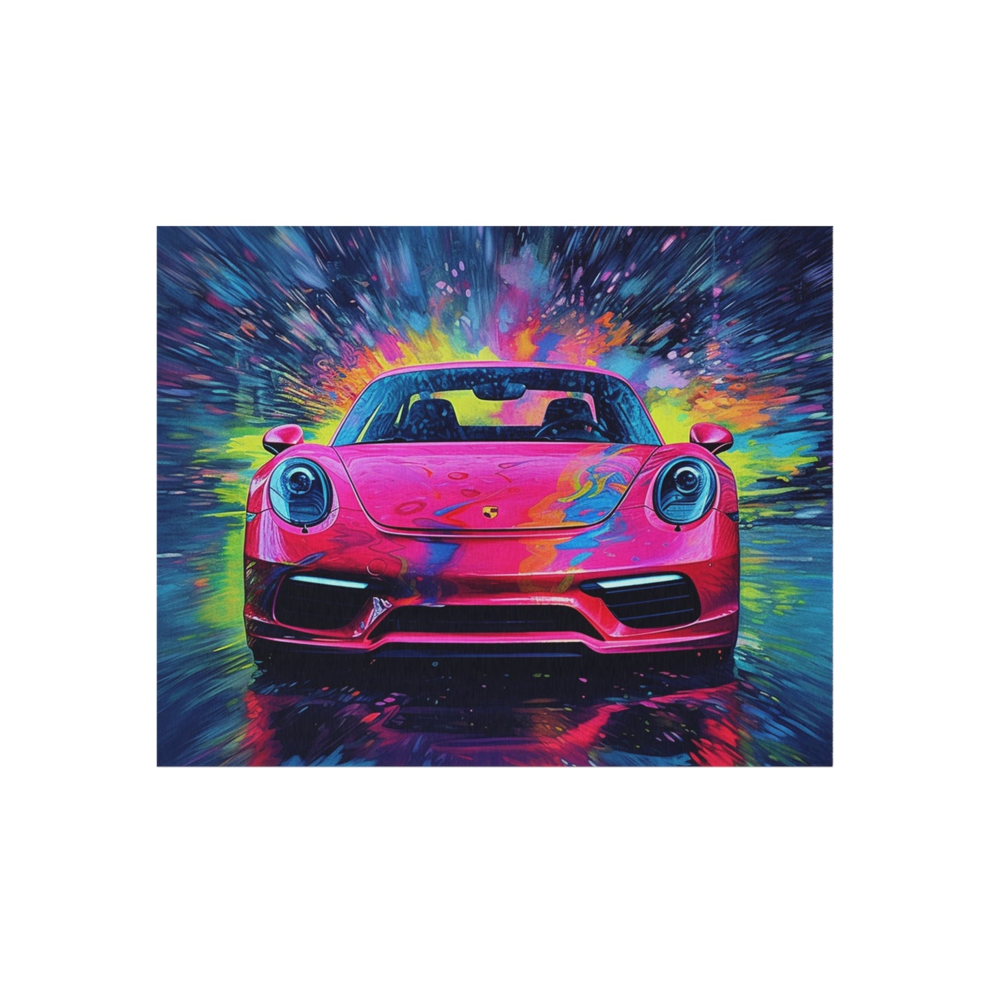 Outdoor Rug  Pink Porsche water fusion 3