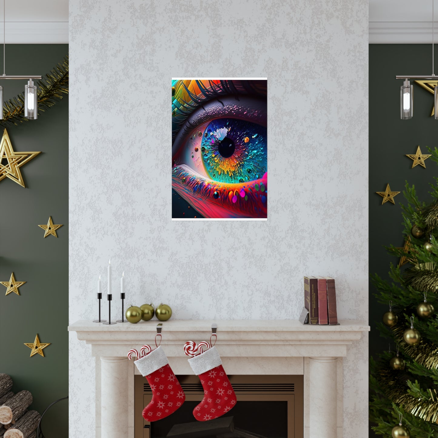 Premium Matte Vertical Posters Macro Eye Photo 3