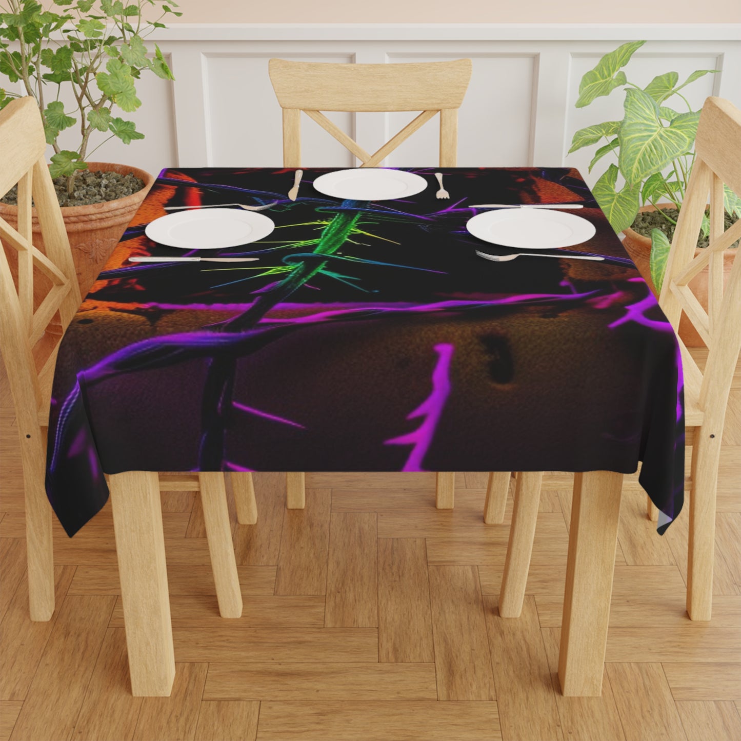 Tablecloth Macro Neon Barbs 1