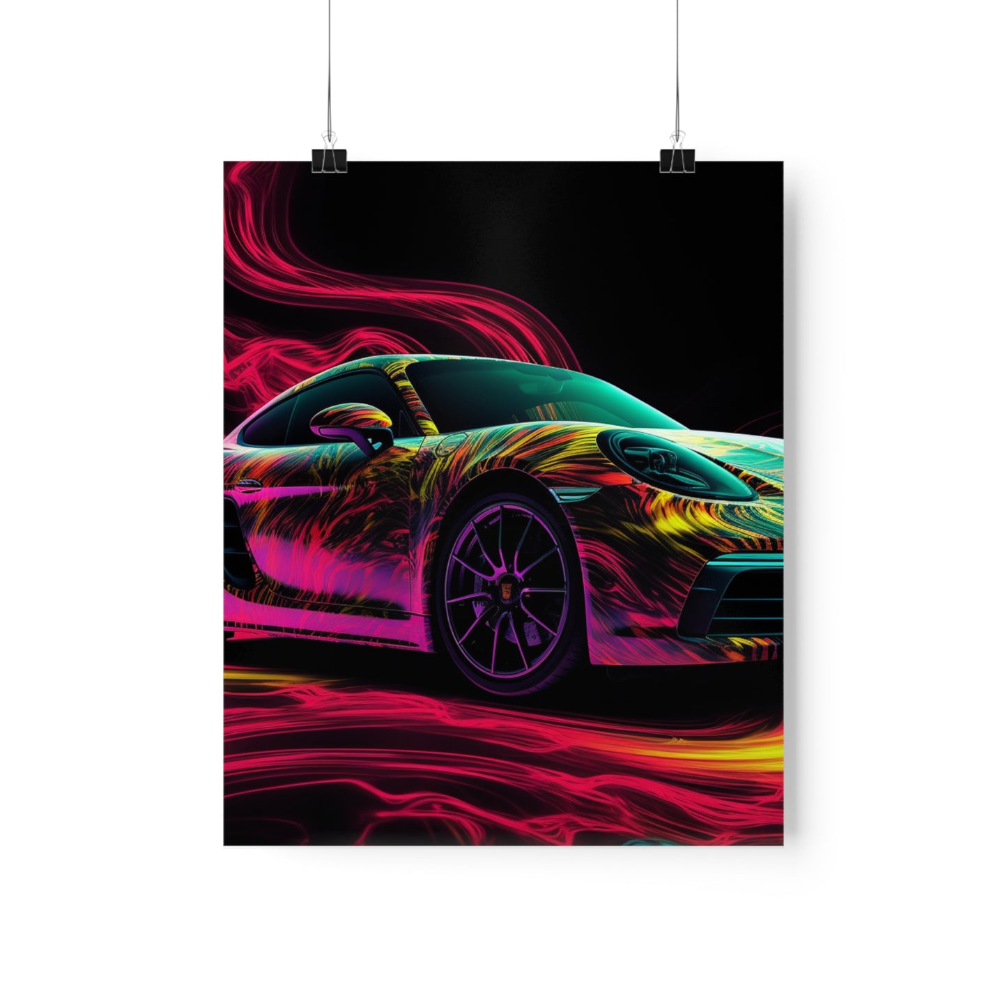 Premium Matte Vertical Posters Porsche Flair 1