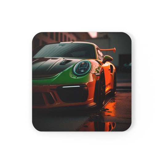 Cork Back Coaster porsche 911 gt3 2