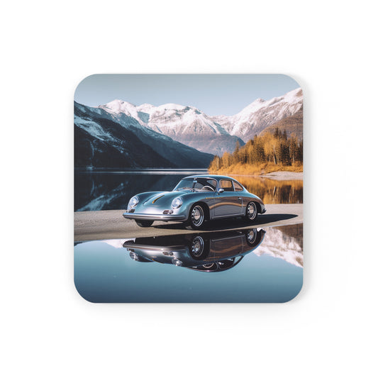 Cork Back Coaster Porsche Lake 1