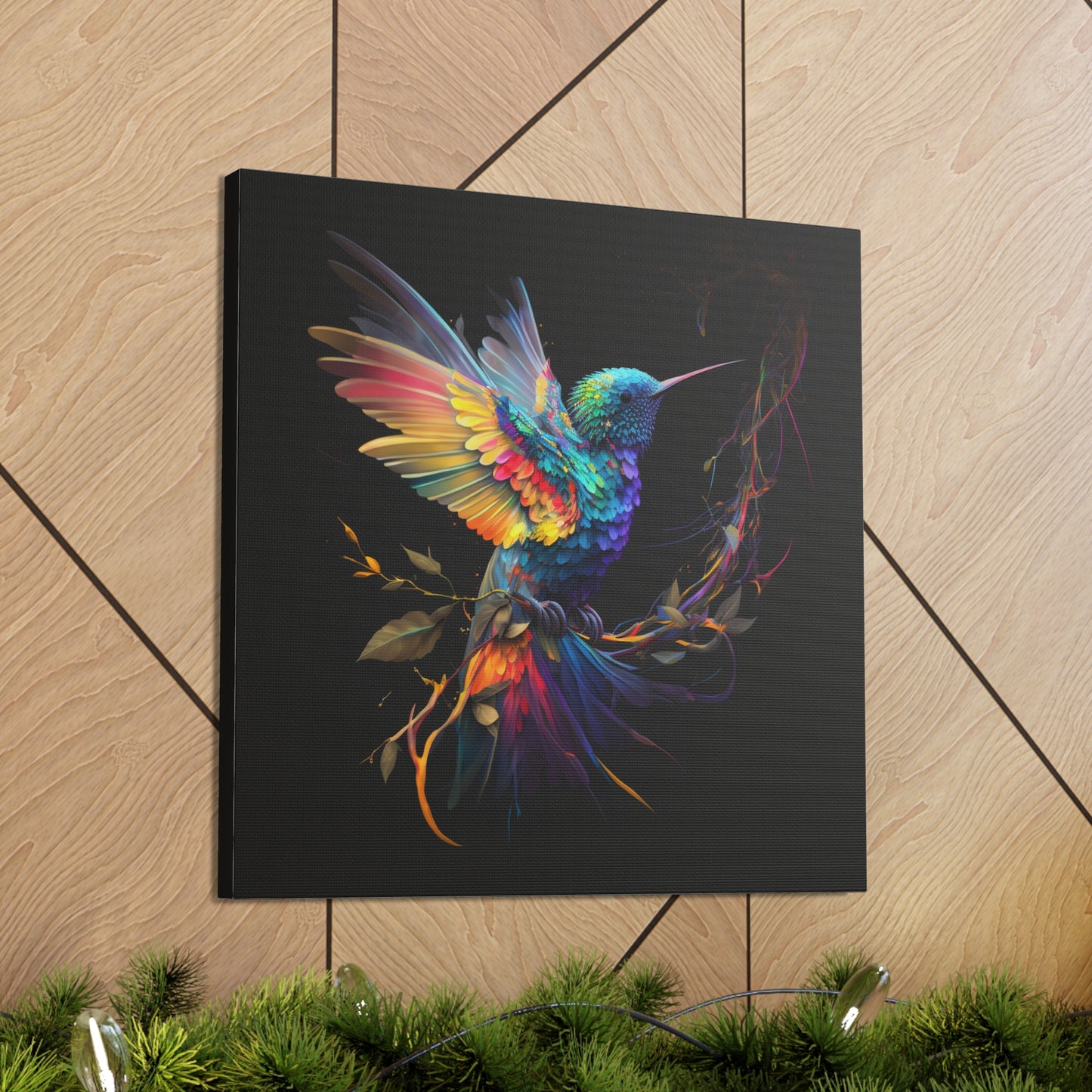 Colorful hummingbird flair