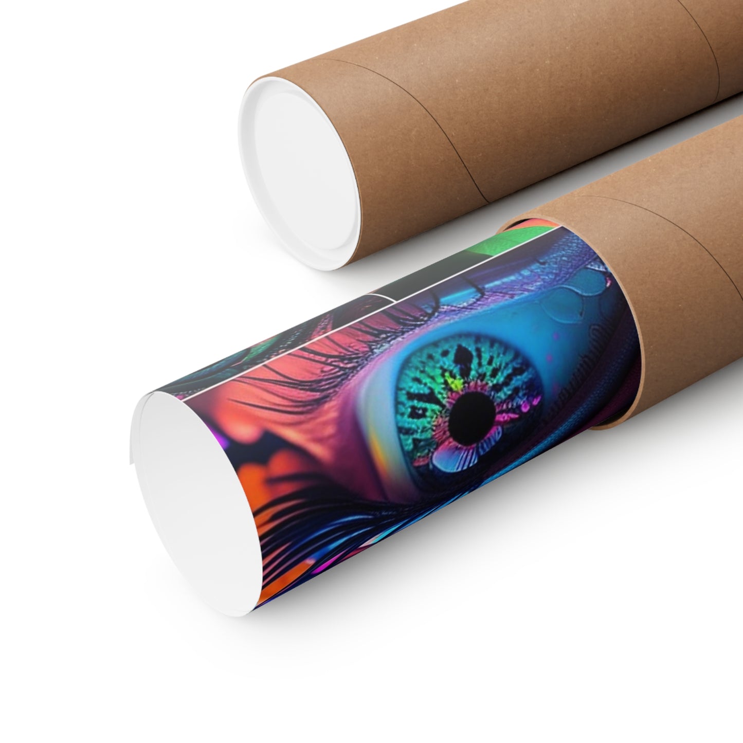 Premium Matte Vertical Posters Neon Florescent Glow 3