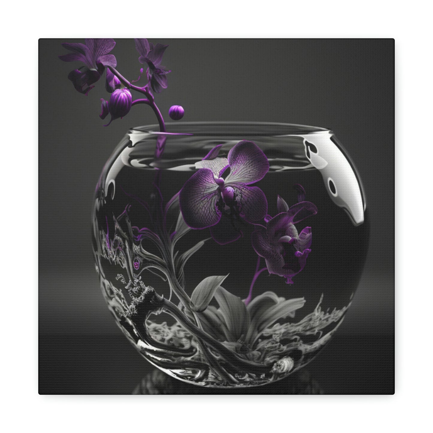 orchid purple glass 3