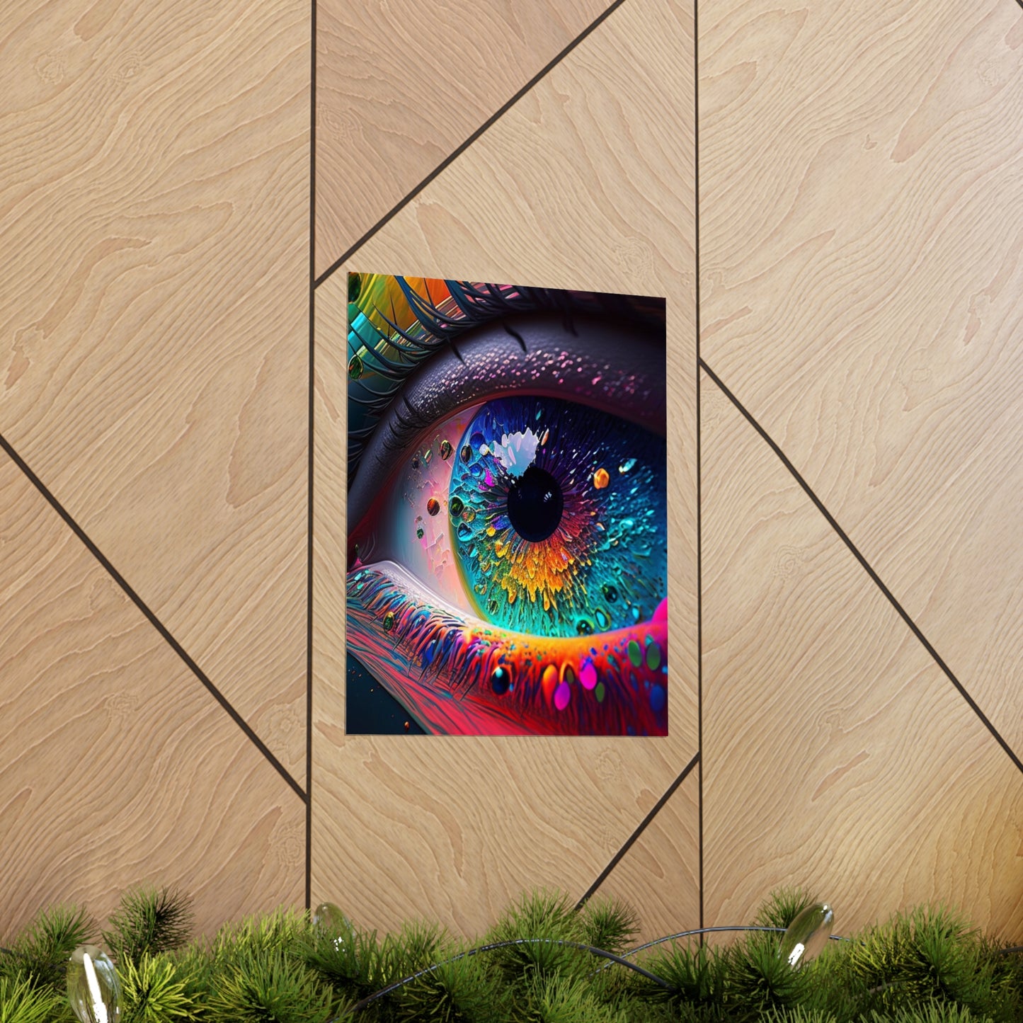 Premium Matte Vertical Posters Macro Eye Photo 3