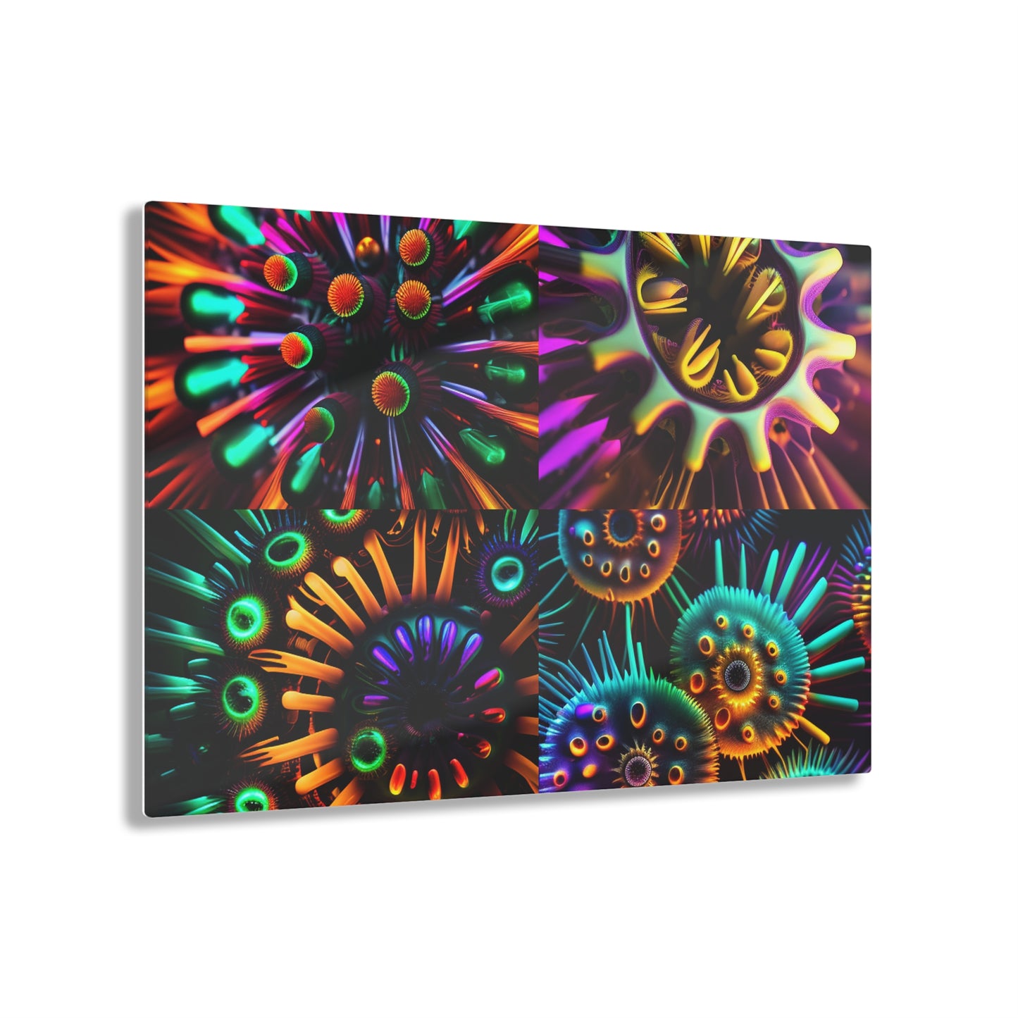 Acrylic Prints Neon Macro