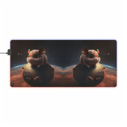 LED Gaming Mouse Pad Mouse On The Moon 4.