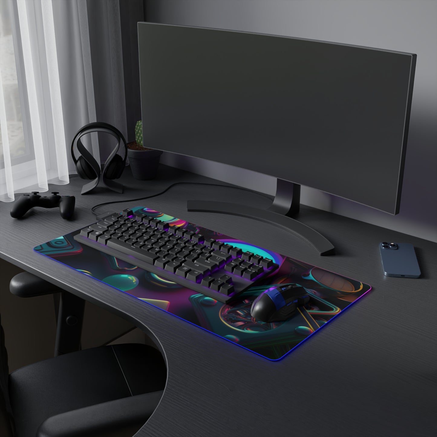 LED Gaming Mouse Pad Neon Glow 4