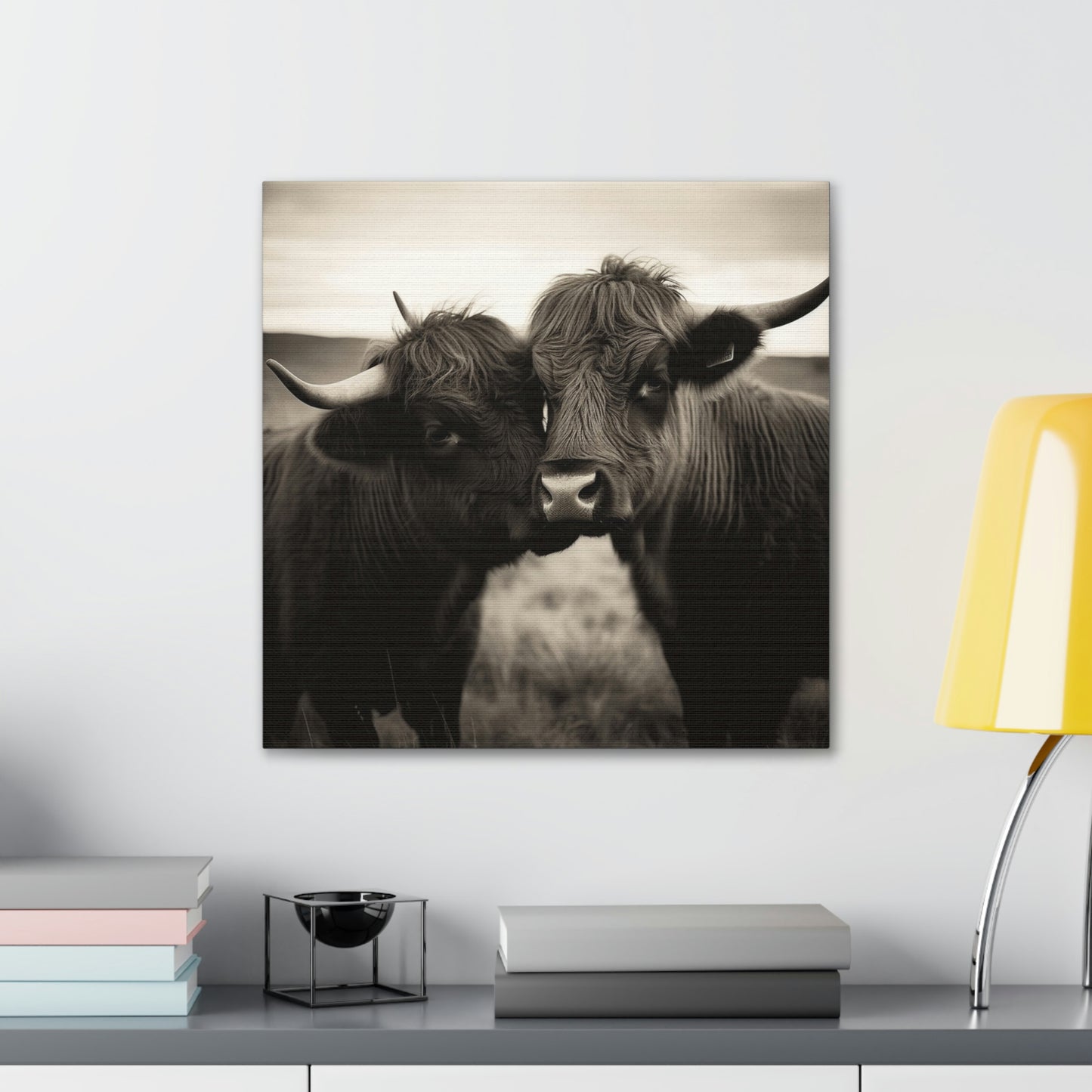 Canvas Gallery Wraps Cow Love 4