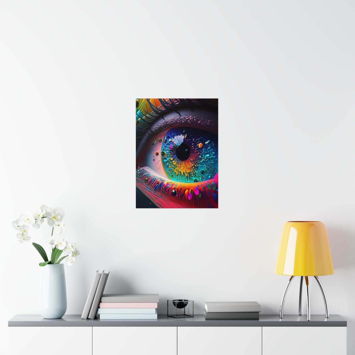 Premium Matte Vertical Posters Macro Eye Photo 3