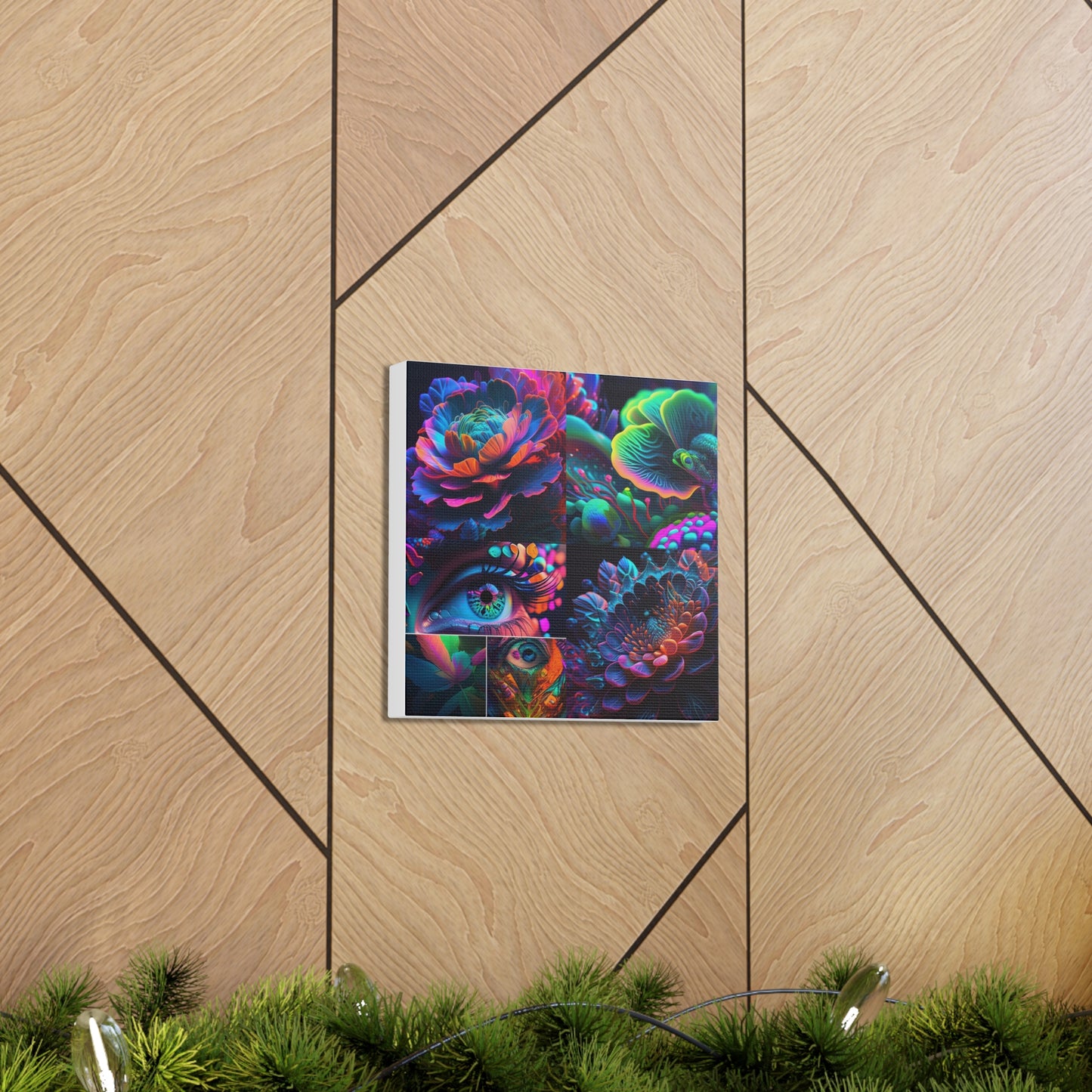 Canvas Gallery Wraps Neon Florescent Glow