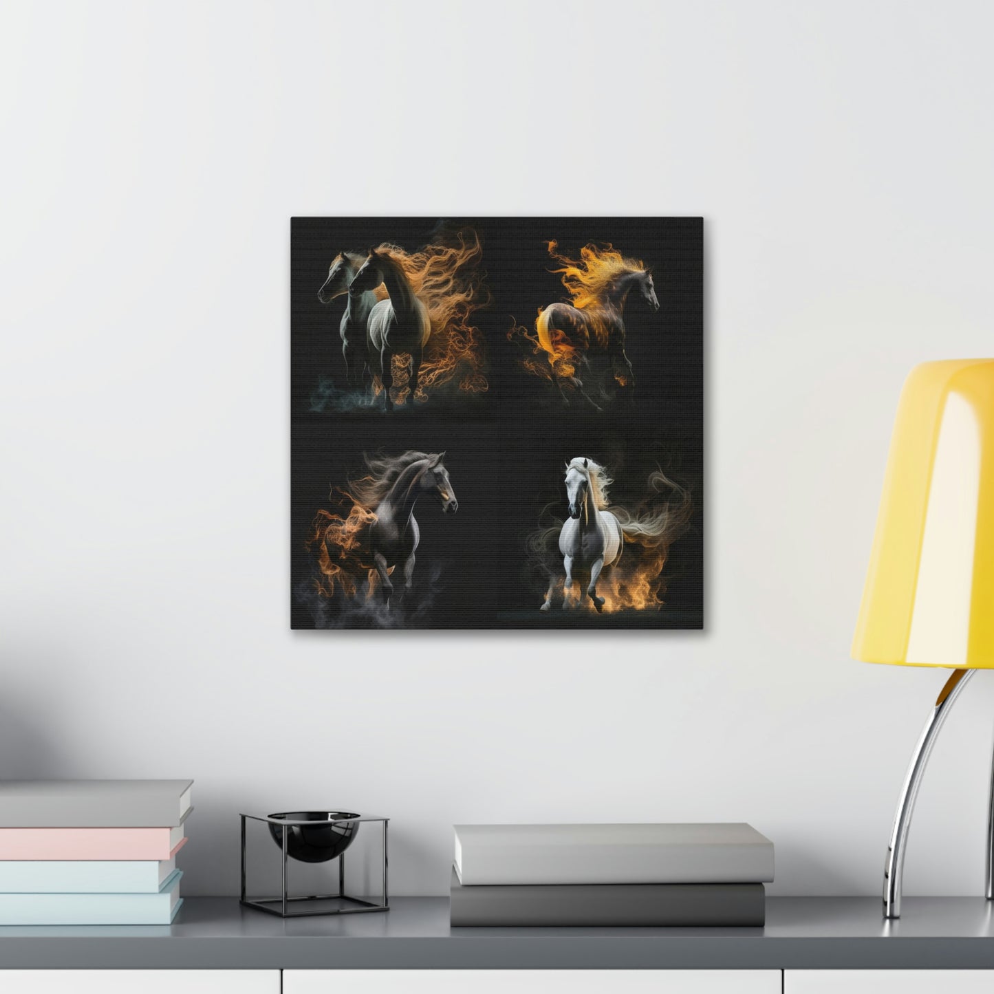 Canvas Gallery Wraps Fire Mane 4 Pack