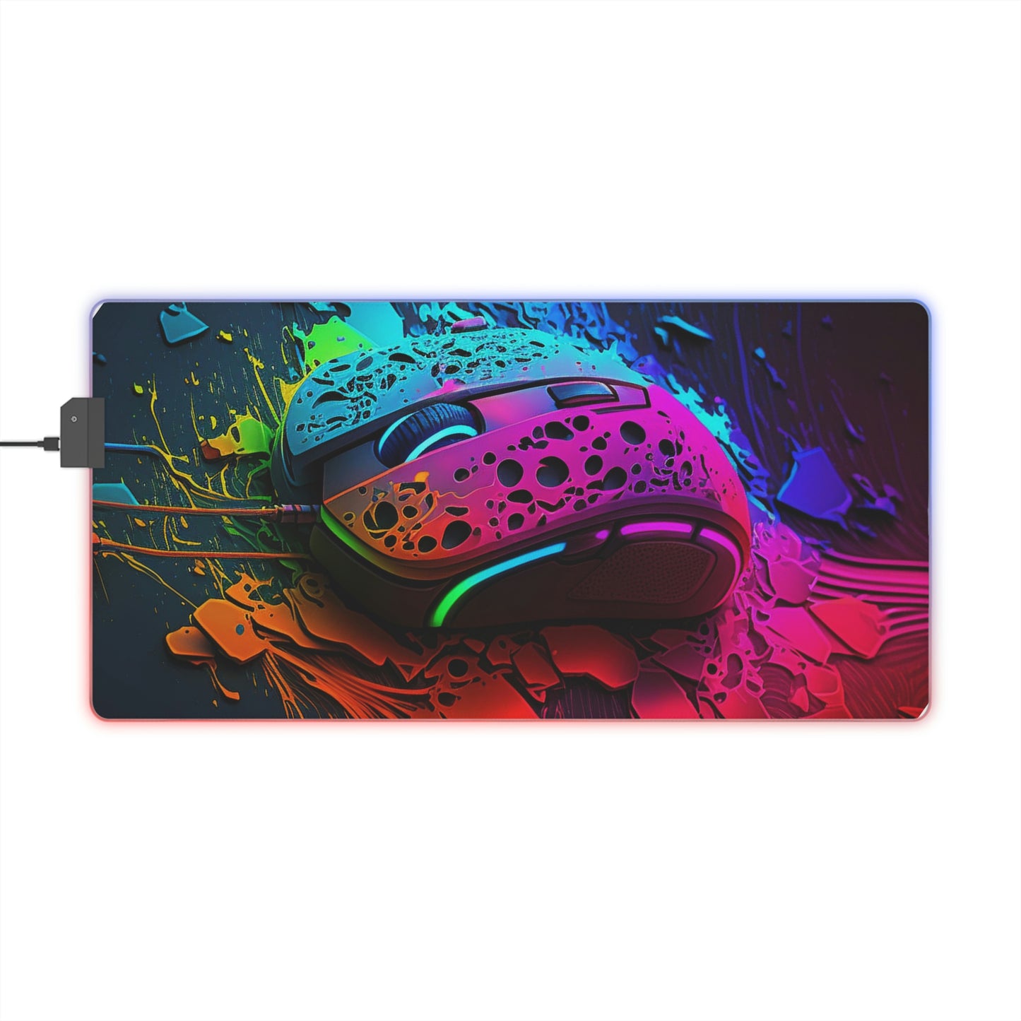 LED Gaming Mouse Pad PC Gaming Mouse 2