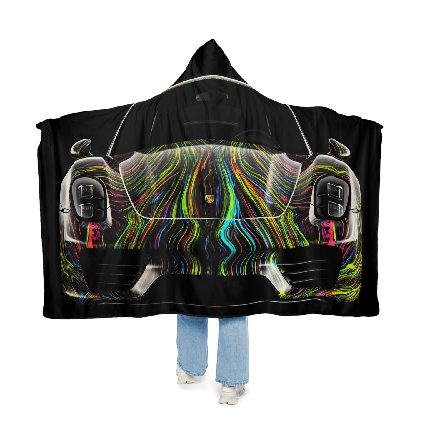 Snuggle Hooded Blanket Porsche Line 3