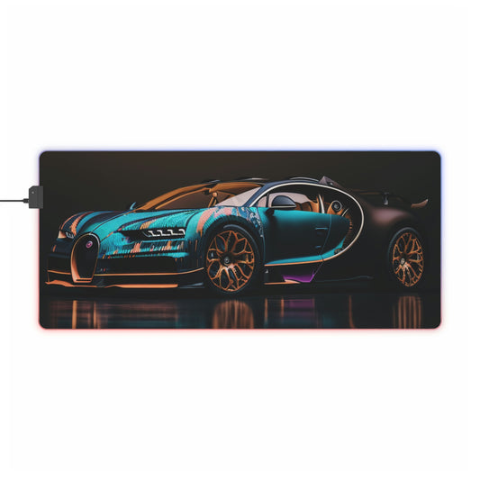 LED Gaming Mouse Pad Bugatti Blue 2