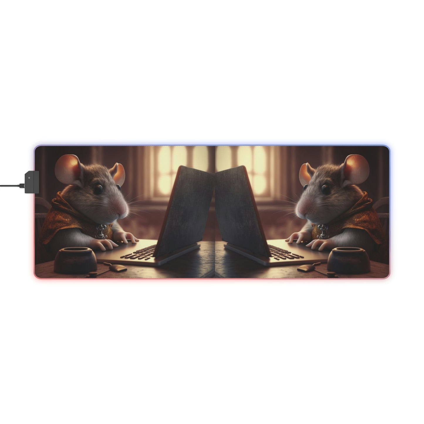 LED Gaming Mouse Pad PC Mouse 4