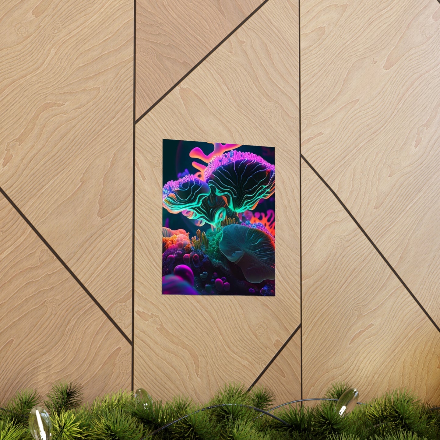 Premium Matte Vertical Posters Macro Coral Reef 4