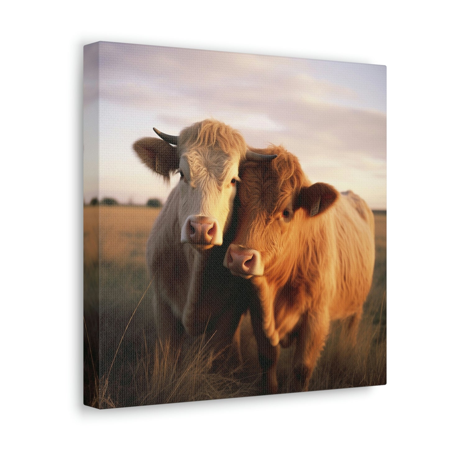 Canvas Gallery Wraps Cow Love 2